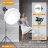 Plokama 600S Kit – Professional 300W LED Softbox Lighting Kit for Photography & Video | Studio Photo Lighting Softbox with Adjustable Brightness
