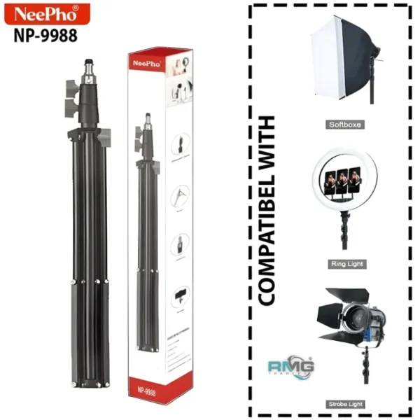 NeePho NP-9988 Adjustable Video Light Stand for Studio