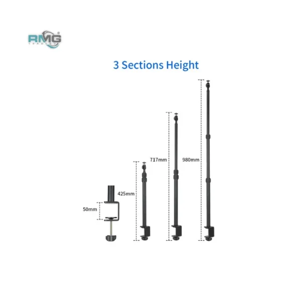 Jmary MT49 Streaming Desk Clamp Tripod Stand