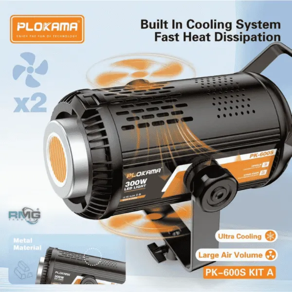 PK-600S 300W LED photography lighting kit