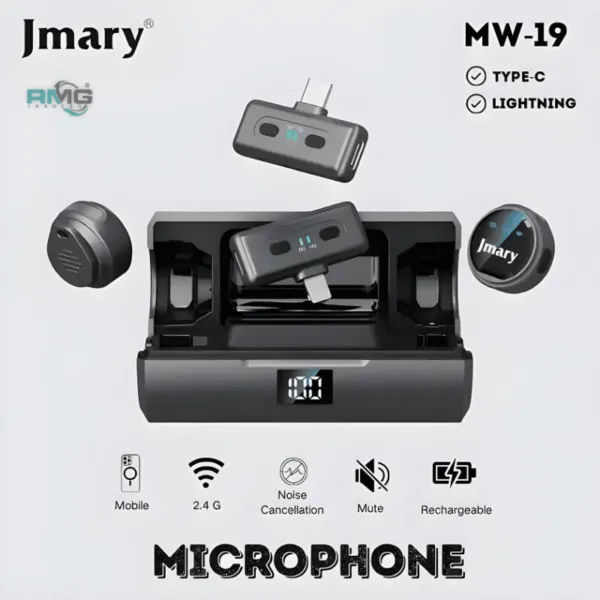MW-19 Lavalier Mic with Type-C and Lightning Connector