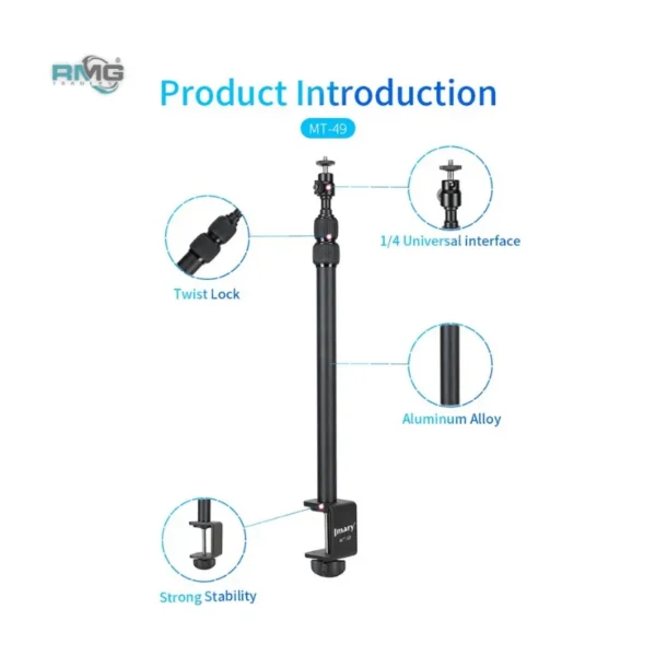Jmary MT49 Tripod Stand for TikTok & YouTube Setup