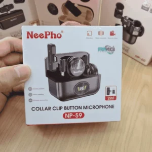 Neepho NP-59 Collar Clip Wireless Microphone for iPhone & Android