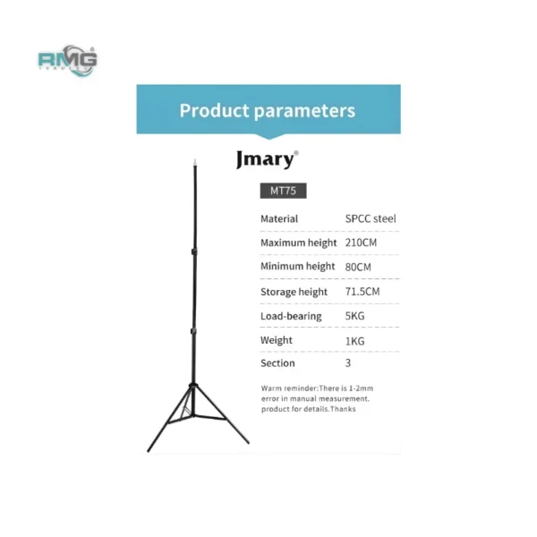 Jmary MT-75 Camera Tripod for YouTube Videos
