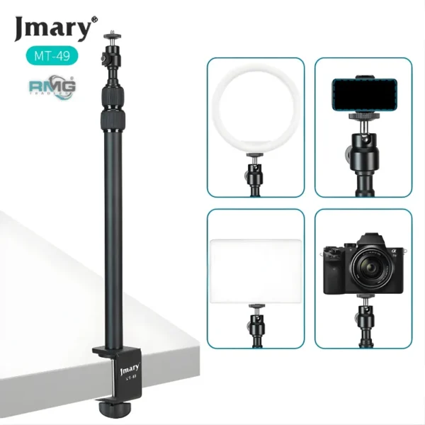 Jmary MT49 Light Stand Tabletop Desk Clamp Tripod