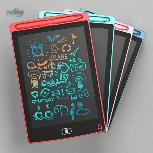 Kids drawing board with colorful lines