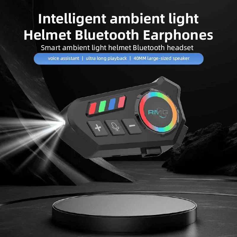 Wireless motorcycle helmet headphones