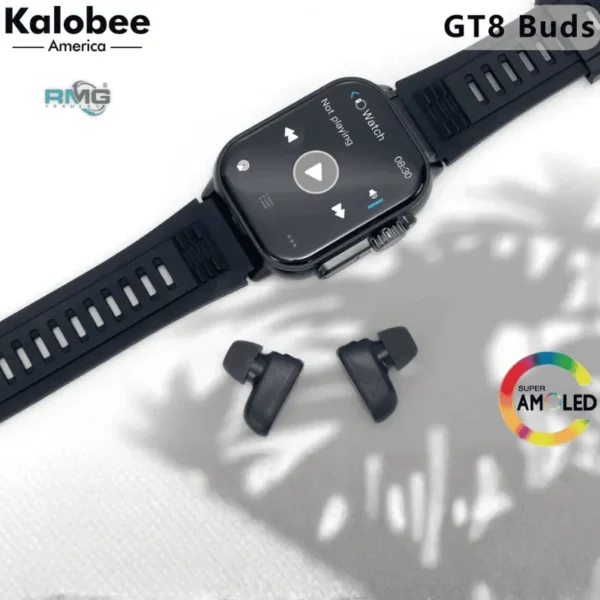 Men’s fitness smartwatch with built-in earphones