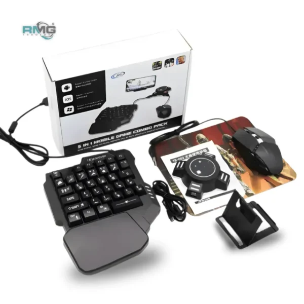 5-in-1 Wireless Bluetooth Video Game Controller Combo Pack