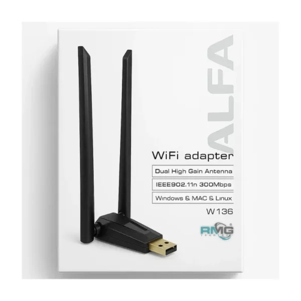 Alfa USB WiFi Adapter for PC Laptop and Desktop