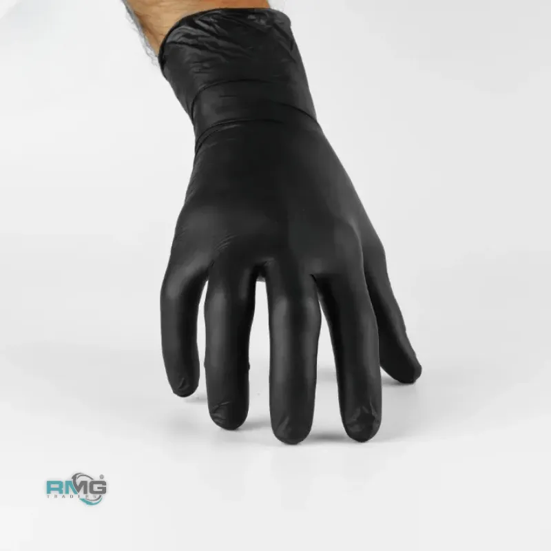 Safety Fine black nitrile gloves box of 100 for photography use