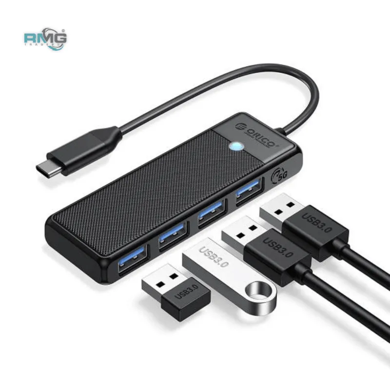 ORICO Type-C to USB 3.0 4-port hub black
