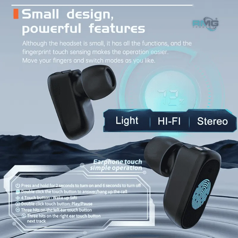 Hands-free 2-in-1 smart watch with earphones