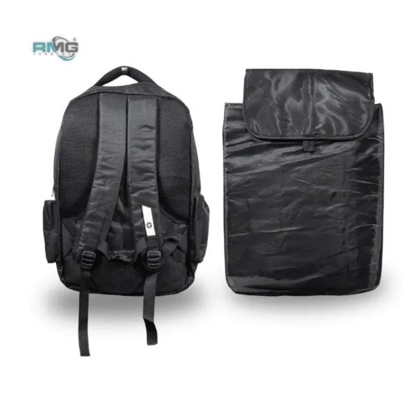 M3S Premium Laptop Bag Pack with Safety Pouch – Waterproof, Shockproof & Stylish Black Backpack