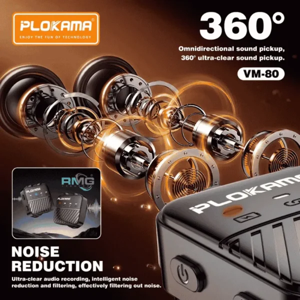 Wireless microphone set for YouTube and TikTok