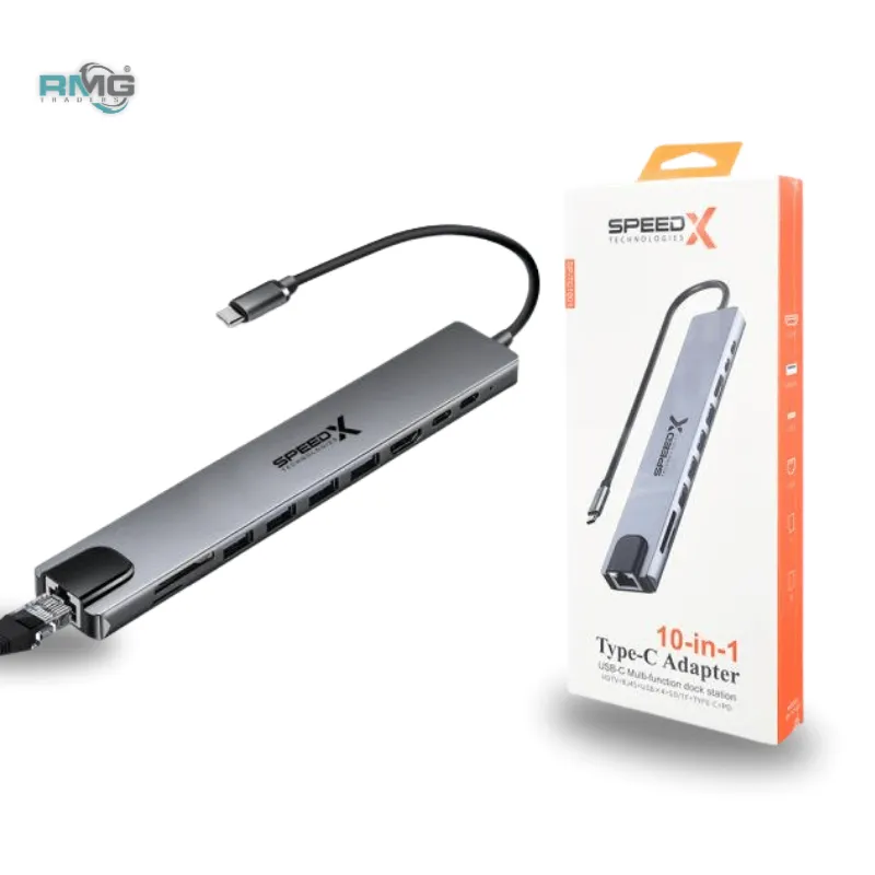 SPEED-X SP-TC1001 10-in-1 Type-C multi-port hub