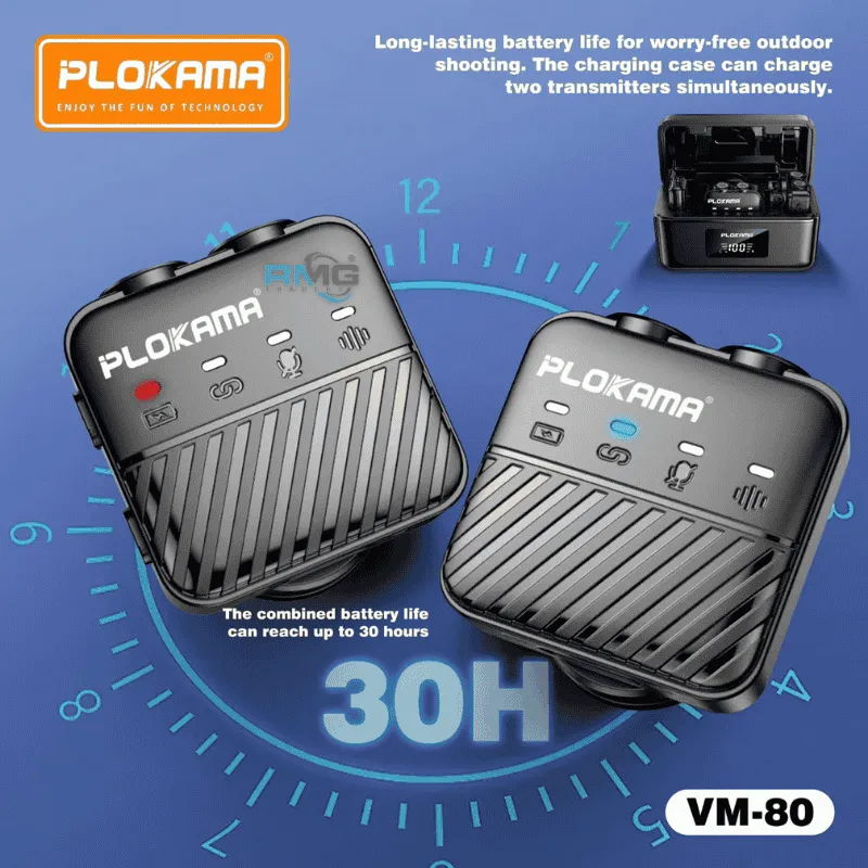 PLOKAMA VM80 clip-on mic system