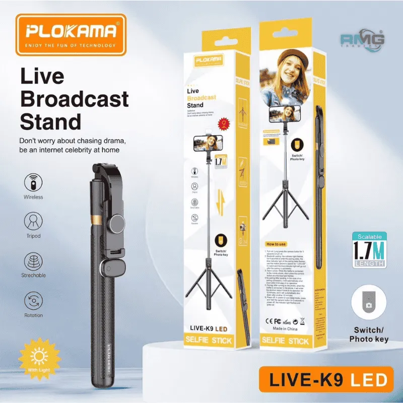 K9 selfie stick tripod for photography