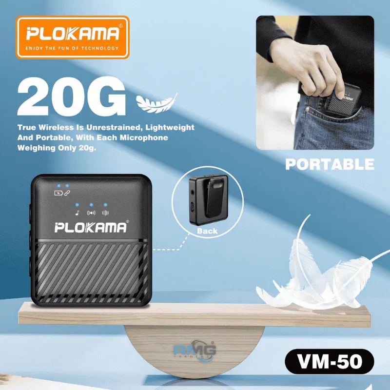 PLOKAMA VM50 windproof lapel mic