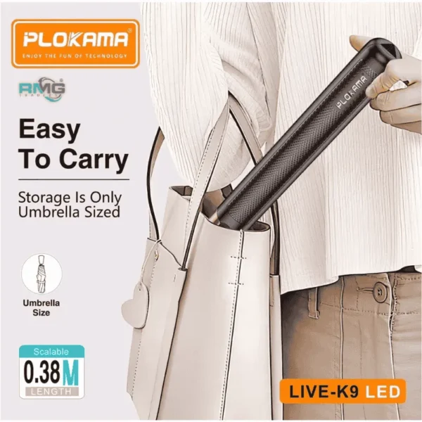 Plokama K9 stand for live streaming