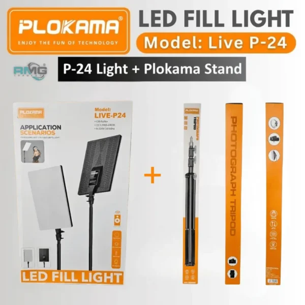Plokama P24 TikTok light with stand