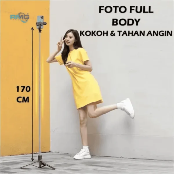 JC18-H wireless selfie stick with lights