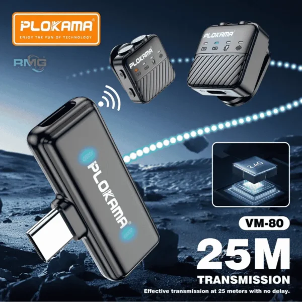 PLOKAMA VM80 dual mic kit for content creators