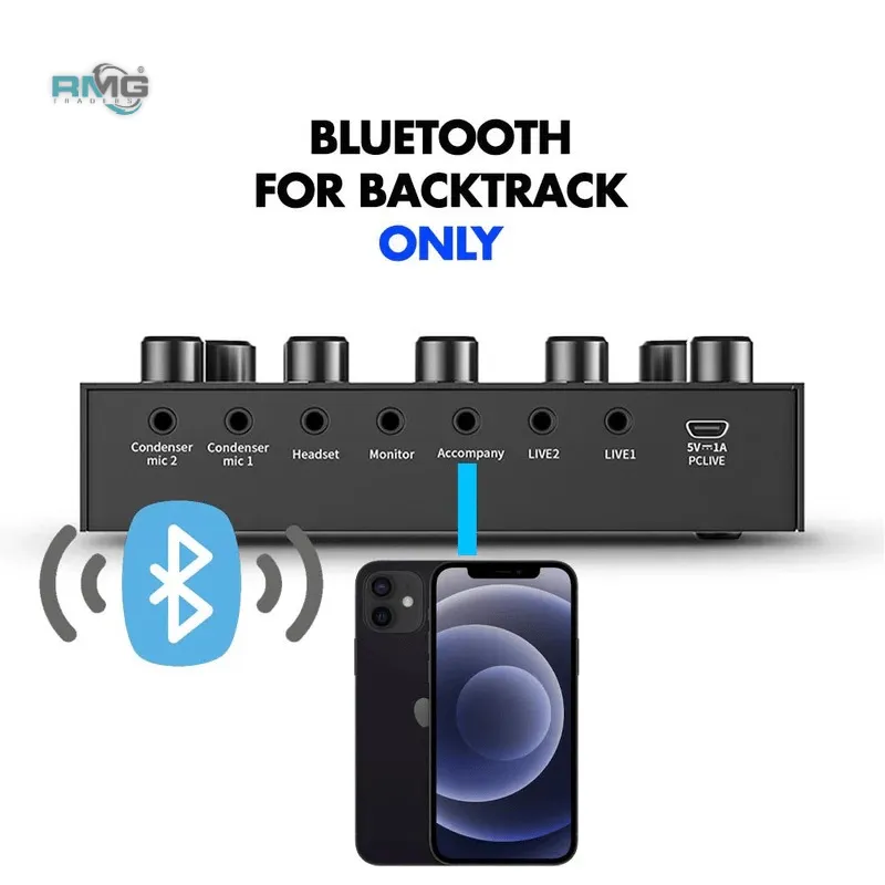 Professional V8s audio mixer for creators