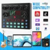 V8s studio recording mixer device