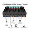 V8s sound card with mic and instrument inputs