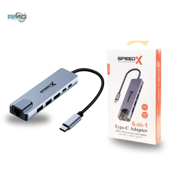 Speed-X SP-TC601 6-in-1 Type-C converter