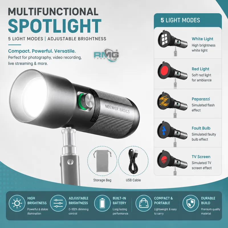 Photography flashlight snoot light
