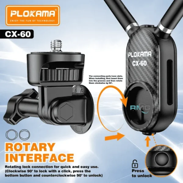 New Plokama CX-60 phone camera neck bracket