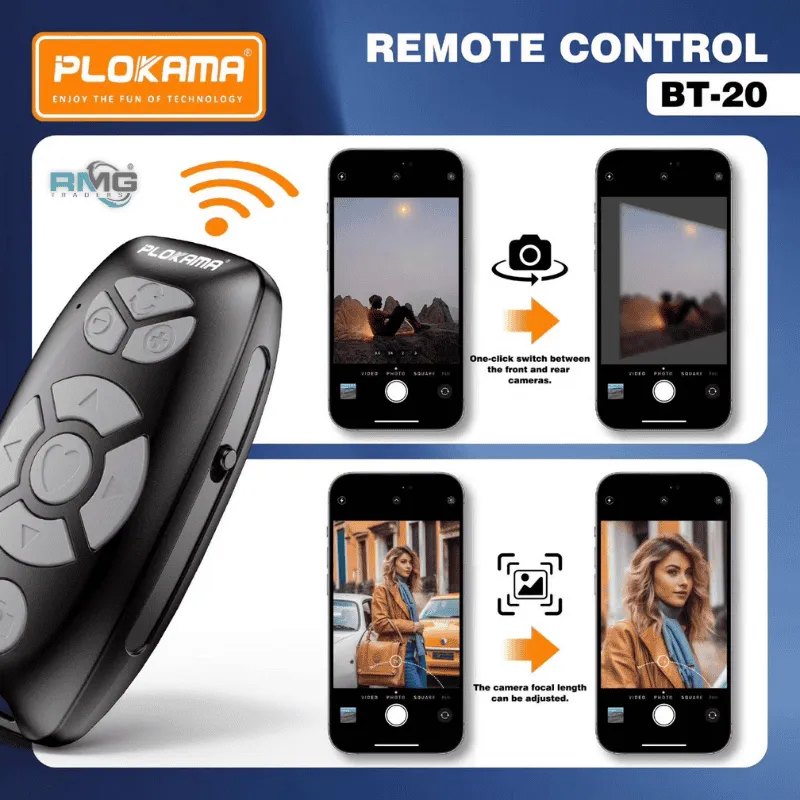 Hands free Bluetooth remote for videos