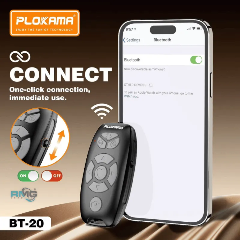 BT-20 remote for vlog and short videos