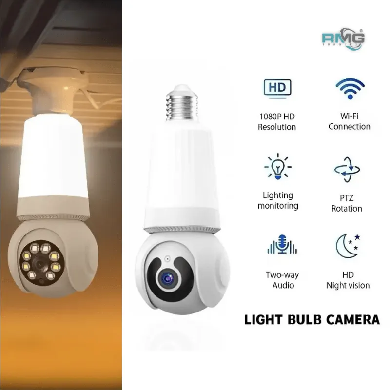 LED-8 WiFi bulb camera panoramic view