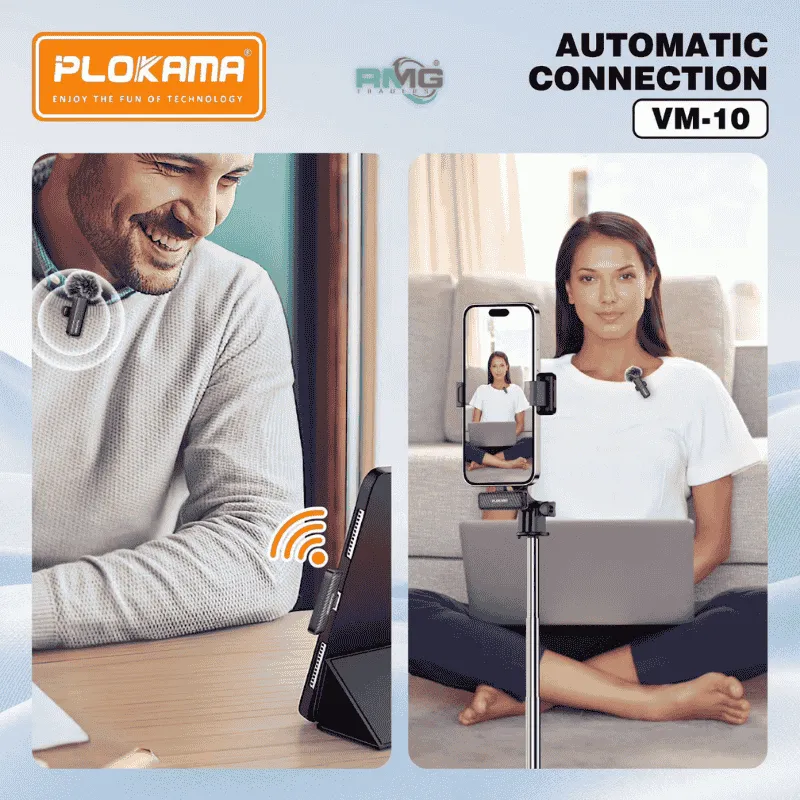 2.4G wireless lapel mic Plokama