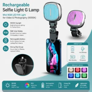New Rechargeable RGB LED fill lamp