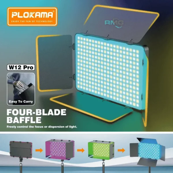 Plokama RGB studio light with battery