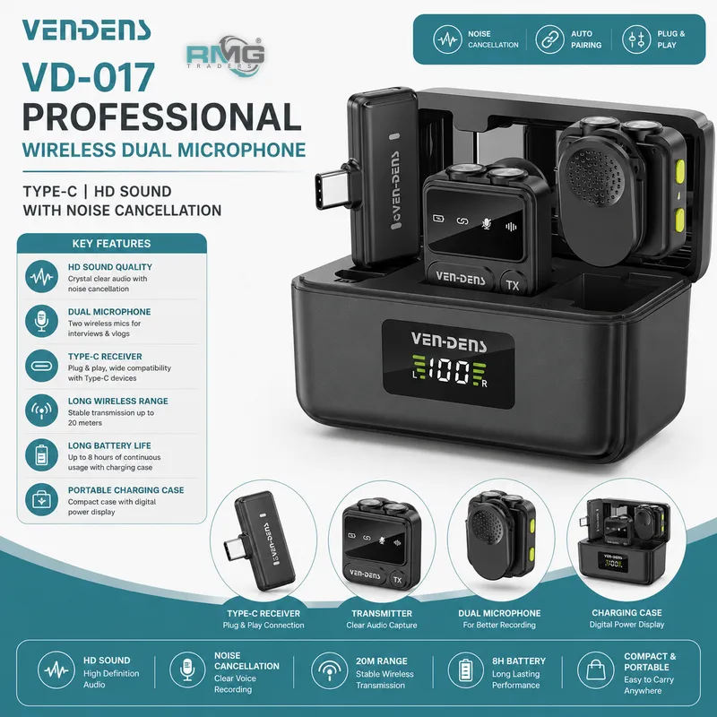 new VENDENS VD-017 wireless microphone