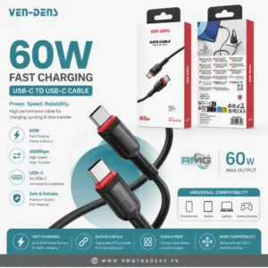 New 60W PVC USB-C to USB-C Cable