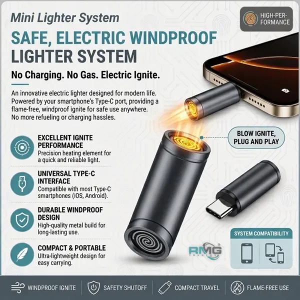 New Type-C Electric Lighter for Phone