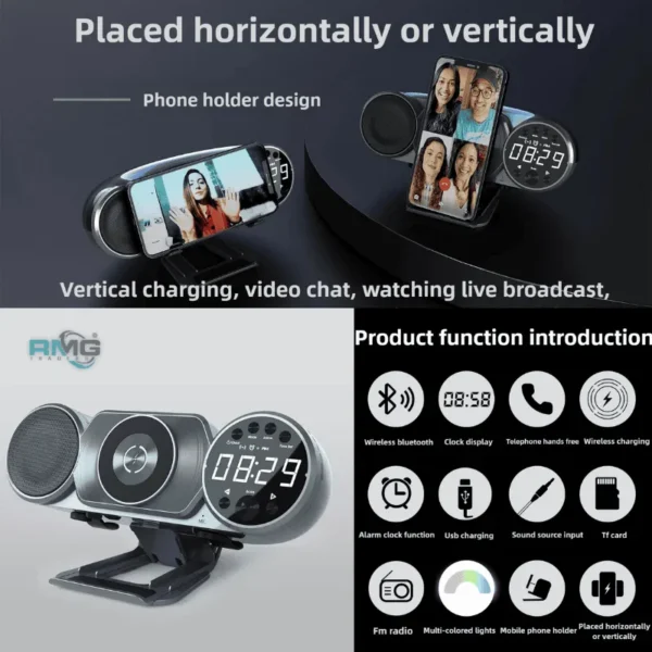 Portable magnetic bass speaker