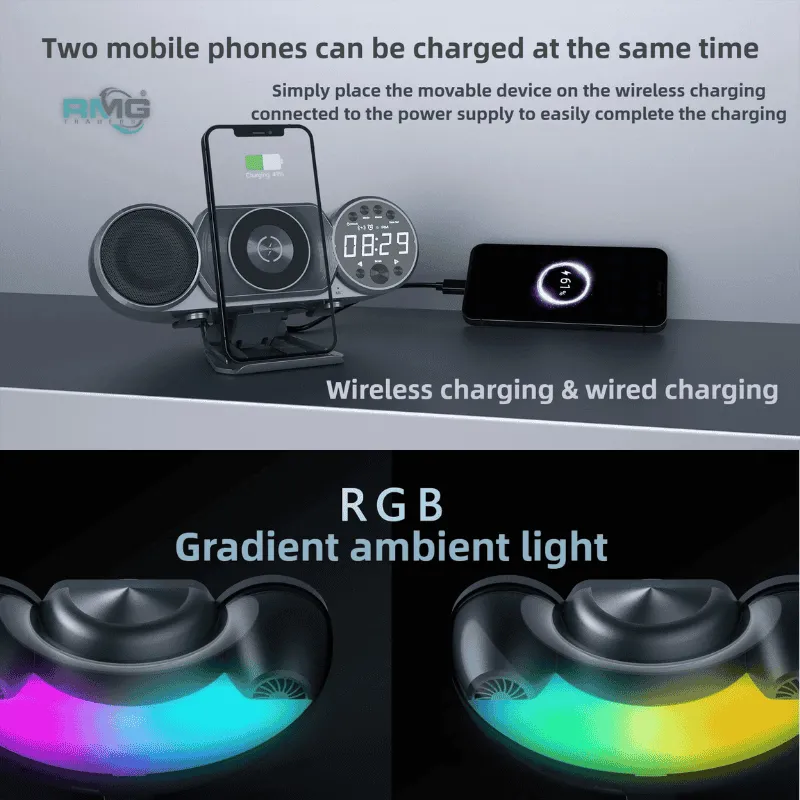 Wireless charging Bluetooth speaker
