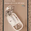 Dustproof pill cutter with hidden blade