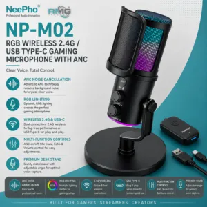 New Latest Neepho M02 condenser mic for recording