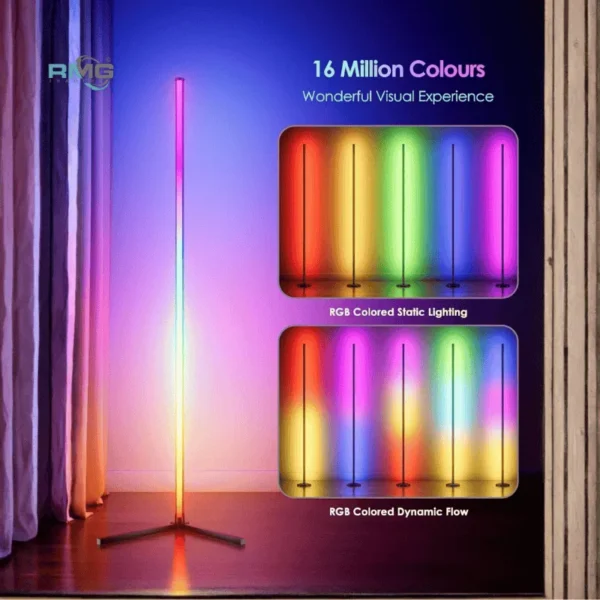 modern color changing corner lamp