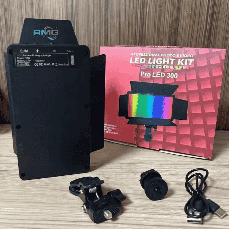 Type-C rechargeable RGB panel light