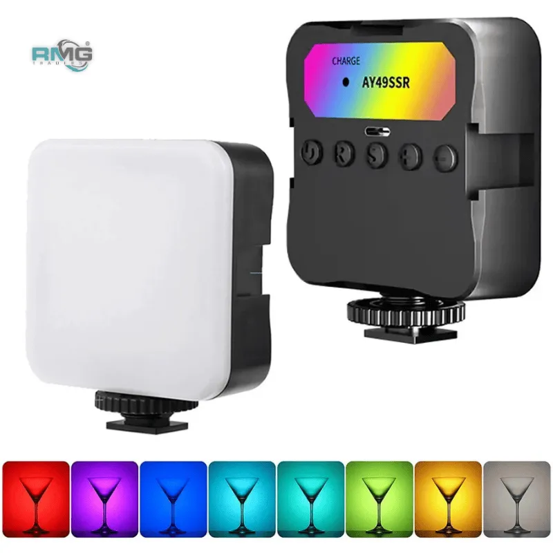 RGB dimmable LED camera light