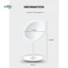cosmetic mirror with LED light